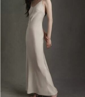 BHLDN NWT Charlie Maxi Slip Gown Dress Size 8